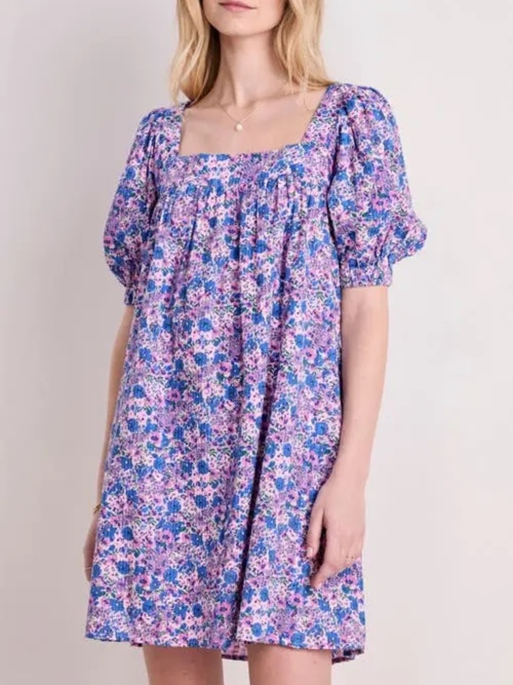 NWT Vineyard Vines Puff Sleeve Serena Seersucker Dress In Helen Floral Size M